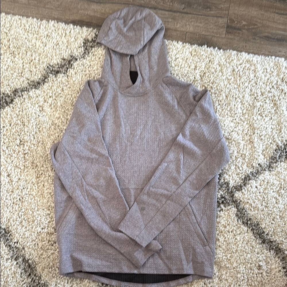 lululemon athletica gray/light purple Hoodie Sweater